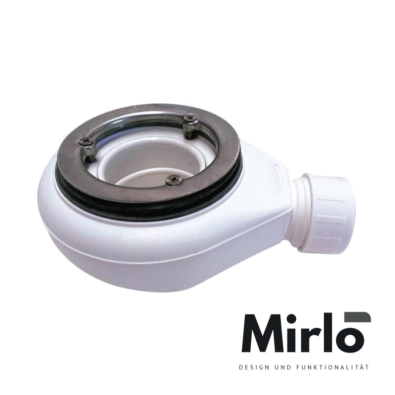 Mineralguss-douchebak extra plat DEKOR MARQUINA, zwarte marmer