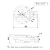 Extra flache Duschwanne, DEKOR CEMENTO, Betongrau