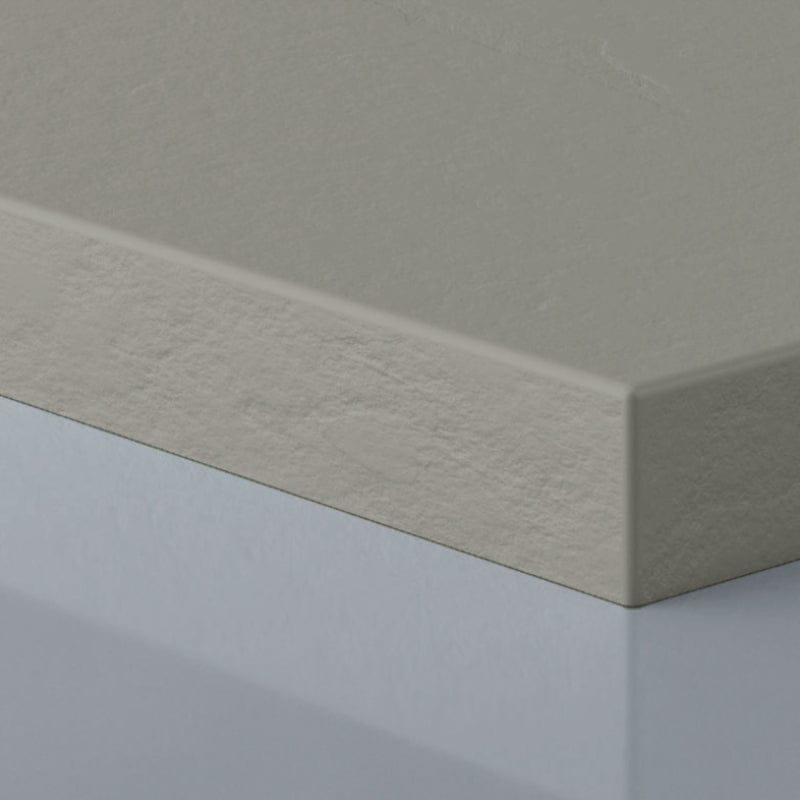 Mineralguss-Duschwanne extra flach mit Rand SARIN GRAU