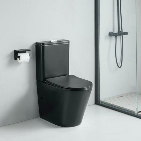 Modernes Keramik Stand-WC CIPOLI schwarz - Welt der Bäder