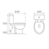 Modernes / Klassisches Stand-WC OBERA - Welt der Bäder