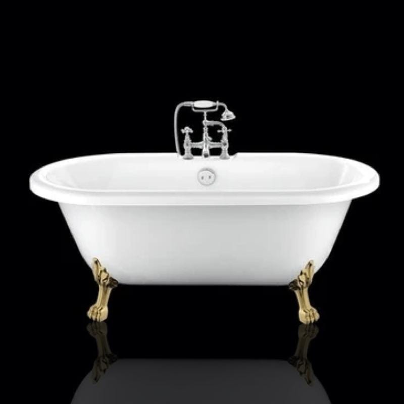 Freistehende Badewanne mit Füßen CHELSEA - Welt der Bäder | Löwenfüße GOLD