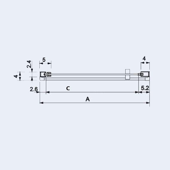 Duschtür für Nischen NARDI - Glas 6mm