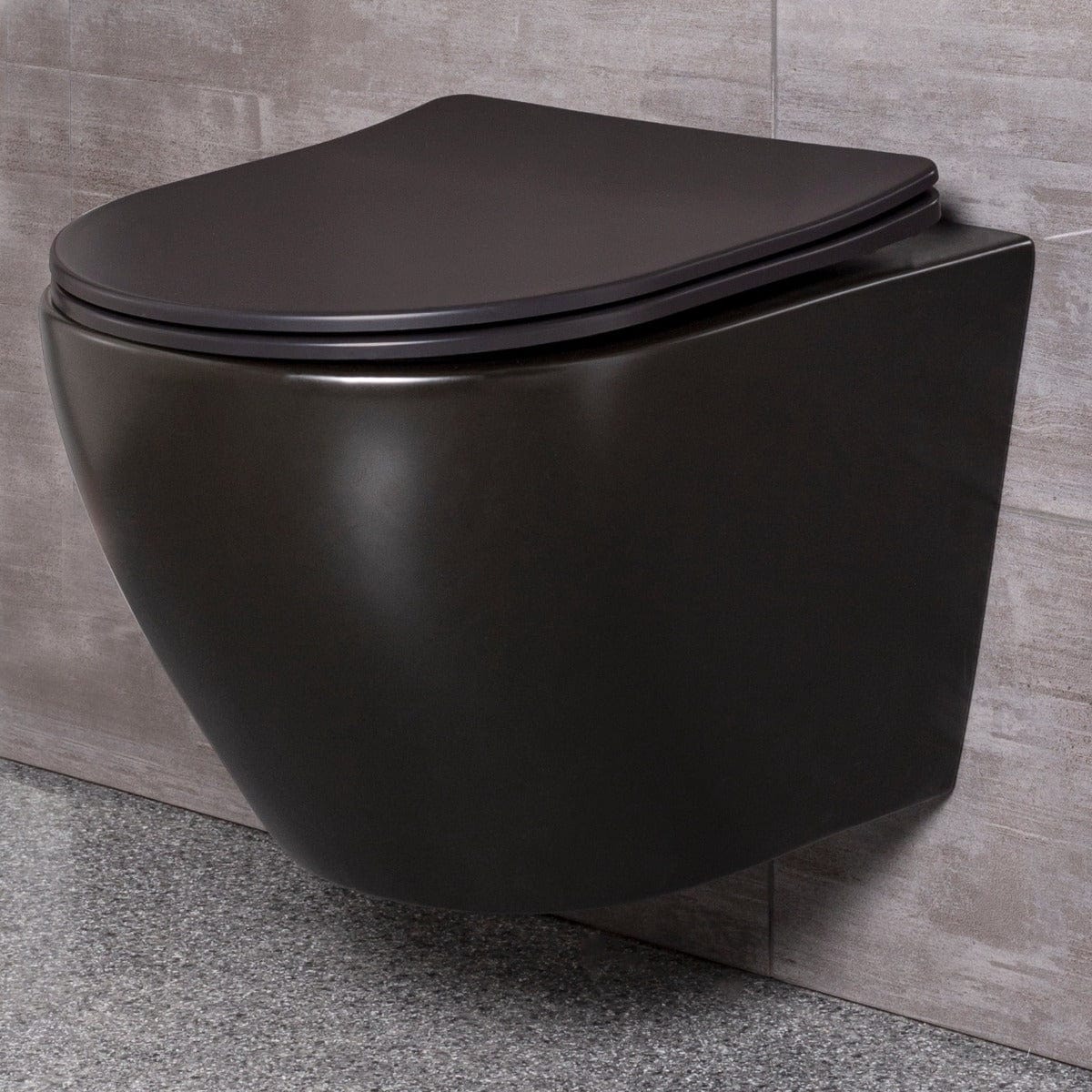 GEBERIT DUOFIX mit Hänge-WC DELOS Komplett-Set, schwarz - Welt der Bäder