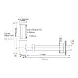 Design Siphon MANCERA chrom - Welt der Bäder