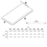 Extra flache Duschwanne COVER, Schieferoptik, ANTHRAZIT