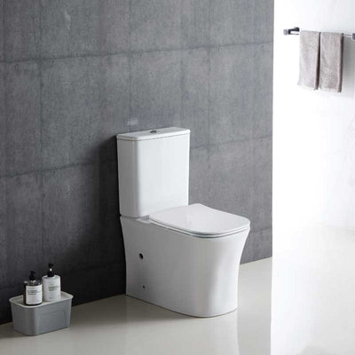 Modernes Stand-WC, Keramik, NIKKO, niedriger Spülkasten - Welt der Bäder