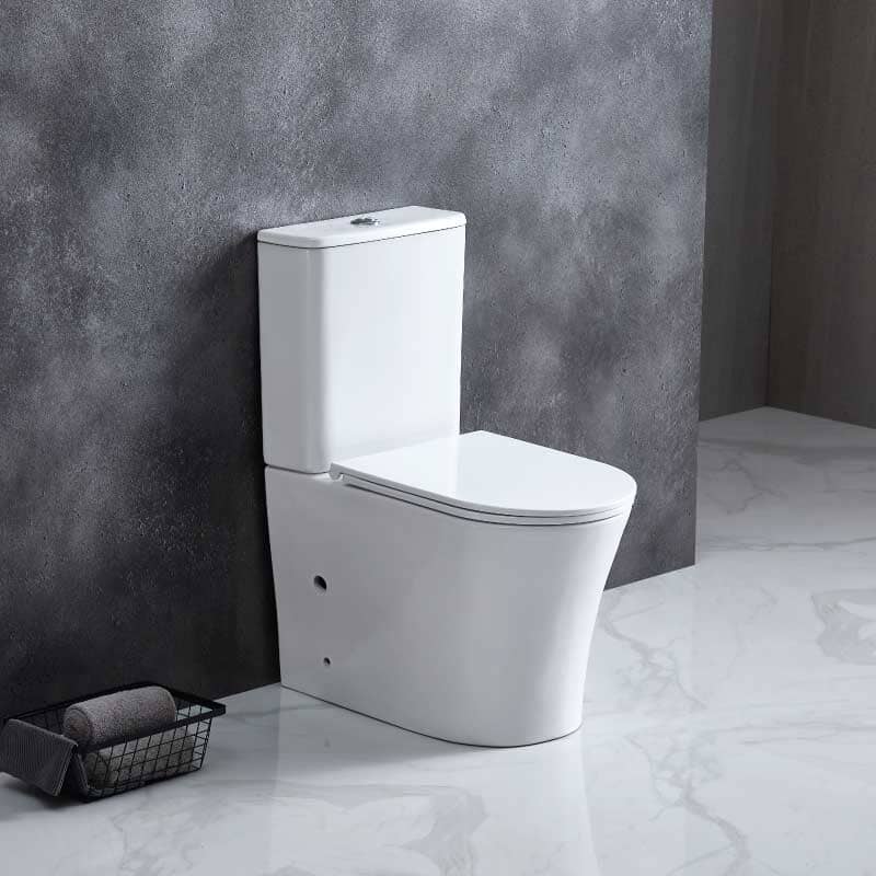 Modernes Stand-WC, Keramik, PARIS, niedriger Spülkasten - Welt der Bäder