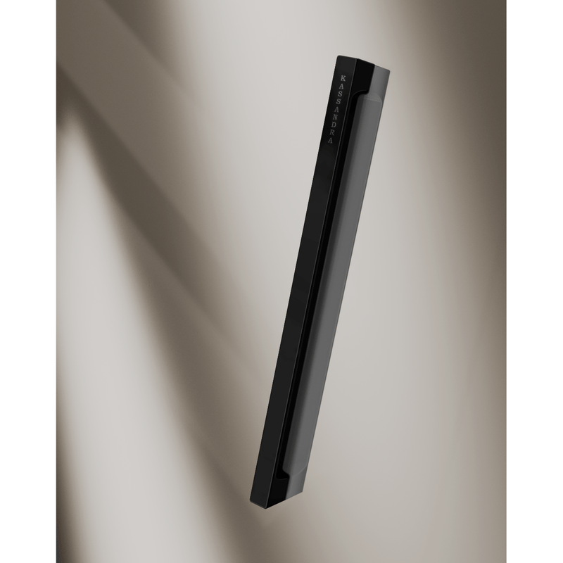 Duschwand mit zwei Schiebetüren DELTA 2 schwarz - Glas 6 mm - Welt der Bäder