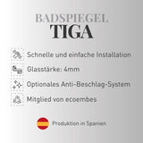 Rechteckiger Badspiegel TIGA