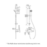 Thermostatische Duschsäule MELBA, chrom - Welt der Bäder