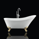 Freistehende Badewanne mit Füßen BALMAIN - Welt der Bäder | Adlerfüße GOLD #color_