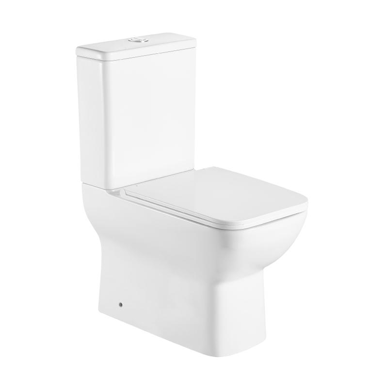 Modernes Stand-WC, Keramik, CRETA, niedriger Spülkasten - Welt der Bäder