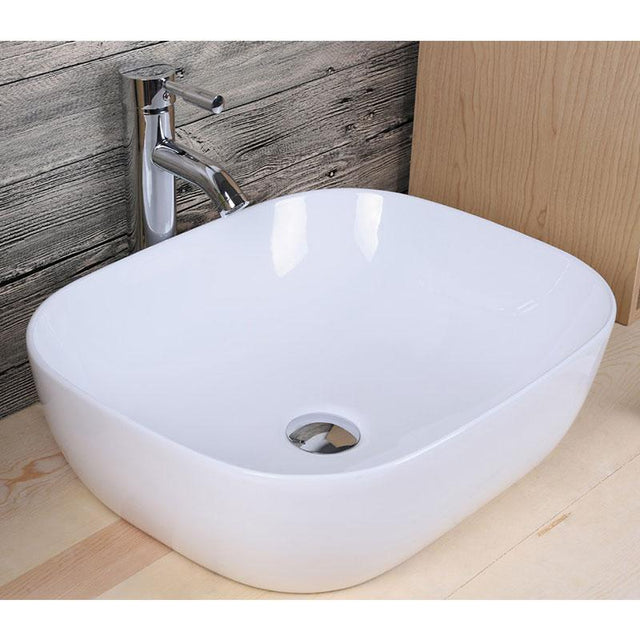 Lavabo sobre encimera cerámico NAPOLI 49,5 x 40,5 cm - Entorno Baño