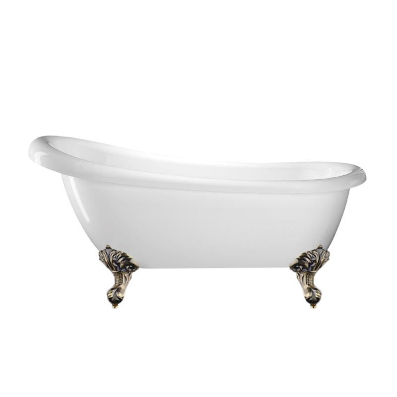 Freistehende Badewanne mit Füßen RICHMOND - Welt der Bäder | Farbe Adlerfüße ALTBRONZE #color_