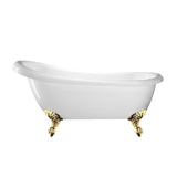 Freistehende Badewanne mit Füßen RICHMOND - Welt der Bäder | Farbe Adlerfüße GOLD #color_