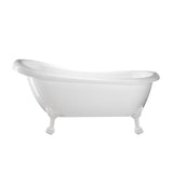 Freistehende Badewanne mit Füßen RICHMOND - Welt der Bäder | Farbe Löwenfüße WEISS #color_