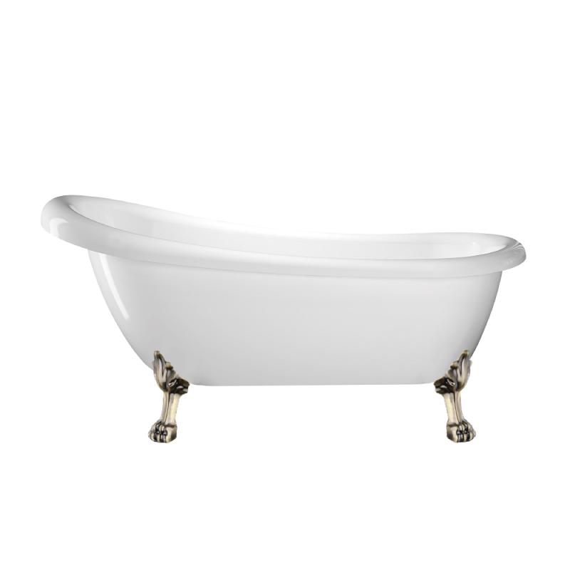 Freistehende Badewanne mit Füßen RICHMOND - Welt der Bäder | Farbe Löwenfüße ALTBRONZE #color_