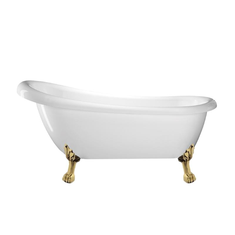 Freistehende Badewanne mit Füßen RICHMOND - Welt der Bäder | Farbe Löwenfüße GOLD #color_