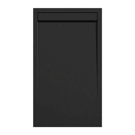 Sonderangebot Extra flache Duschwanne CLEVER in Schieferoptik SCHWARZ 90x130cm