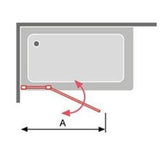 Duschwand für Badewannen mit Teilflügeltür RITA - Welt der Bäder